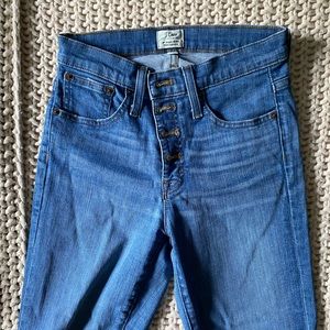J Crew 9” Toothpick Jeans